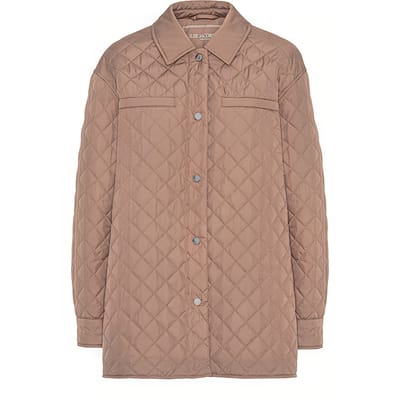 Ilse Jacobsen 10 Rezap34 Quilt Jacket Old Lavender Size: 38 | Overshirts Outlet | Dames | Bruin