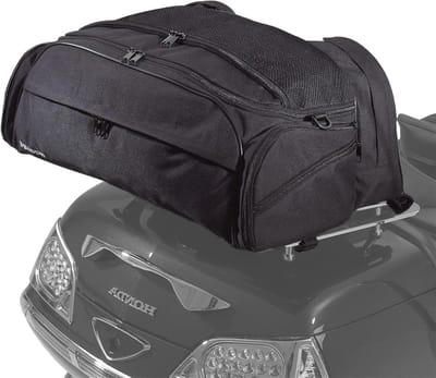 Bagagerek Tas - Touring Tas Motor - Motorfiets Transport - Uitbreidbare Zijvakken - 20 x 10 x 8.5 inch - Zwart