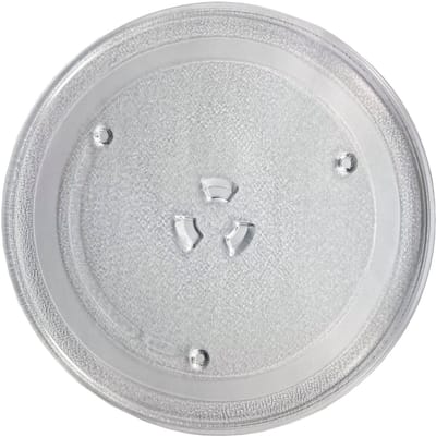 Glazen draaiplateau ø 25,5 cm geschikt voor magnetron / oven | Past op veel merken dankzij universele maatvoering | Aandrijving met 3 nokken (meet nauwkeurig deze maat) | Alternatief voor Samsung DE74-00027A | Multaparts® huismerk
