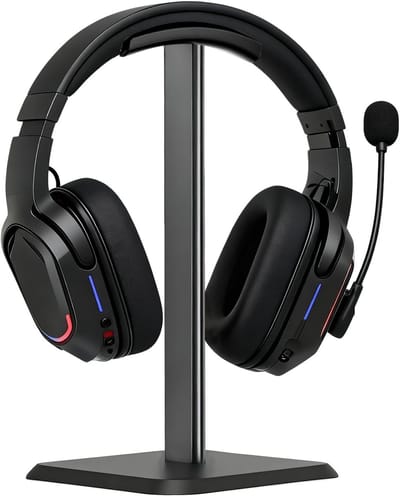 SnelShoppen - Headphone Holder, Afneembare Hoofdtelefoonstandaard, TPU Antislip Stand voor Over-Ear Gaming Desk Accessoires, Gemakkelijk te Monteren,