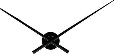 NeXtime Hands – Wandklok – 70 cm – Metaal – Zwart
