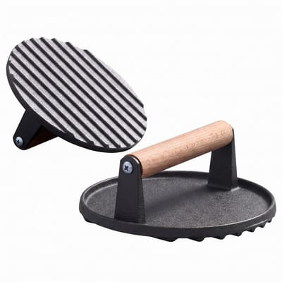 YUGN Smash Burger Pers - Burger Press - Hamburgerpers - Keramische Coating - Ø 17,5 cm