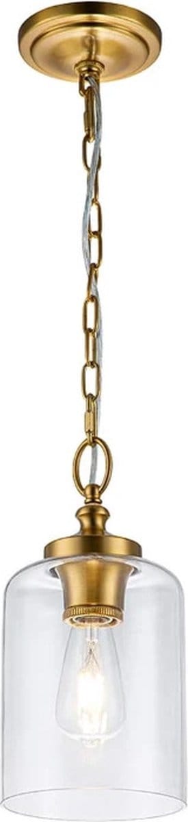 Feiss LED Hanglamp Hounslow | 1X E27 Max 60W | Dimbaar | Burnished Brass