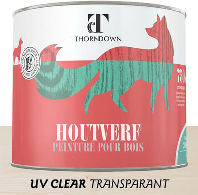 Thorndown Houtverf Ecologisch UV Naturel - Eco vriendelijk - Voor binnen en buiten - Waterbasis - 750ml - UV Naturel