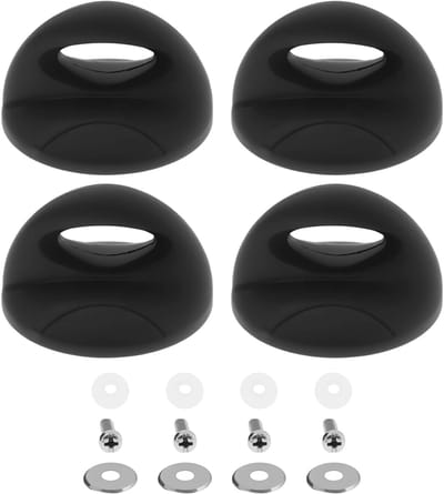 Dailygoods- Dekselknop 75mm - Vervangende Knoppen - Handvat - Kunststof - Inclusief Schroeven - Geschikt voor Kookgerei - Deksel