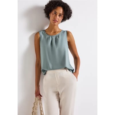 Blousetop met rimpels