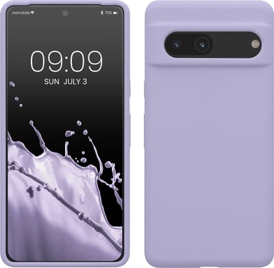 kwmobile telefoonhoesje geschikt voor Google Pixel 7 - Hoesje met siliconen coating - Smartphone case in lavendel