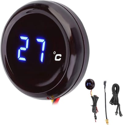 Universele Waterdichte Digitale Motorthermometer met LED Display voor 12V Motorfietsen en Scooters