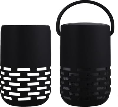 kwmobile siliconen hoesje voor mini-speaker - geschikt voor Bose Portable Home Speaker - Flexibel materiaal - Speakercase in zwart