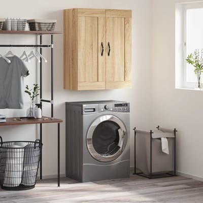 vidaXL - Wandkast - 69,5x34x90 - cm - bewerkt - hout - sonoma - eikenkleurig