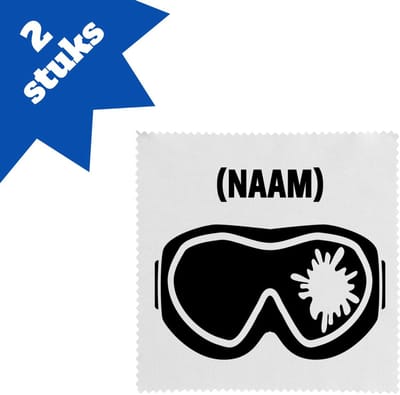 Akyol - paintball met eigen naam brillendoekjes - Sport - paintballer - sport - 17,8 bij 17,8 cm - 2 stuks
