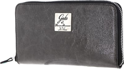 Gabs Leren Portemonnee GMONEY17 Naplak Silver Wallet Grafite Donkergrijs