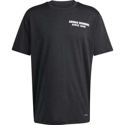 Adidas Running Tacos Later Graphic T-shirt Met Korte Mouwen Zwart XS Man