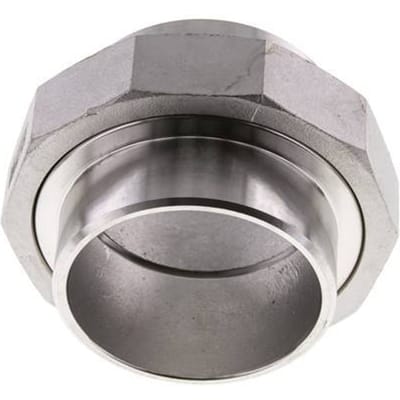 Rechte Koppeling 76.1mm Laseinde RVS Conische Afdichting 16bar