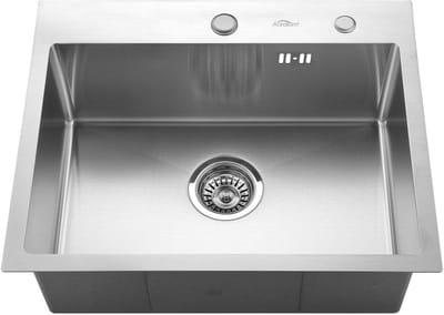 CECIPA Max Spoelbak voor keuken 30x45 cm - Spoelbak Keuken RVS - Spoelbak Met Kraangat - Spoelbakken Keuken - Spoelbak met Afvoerzeefje