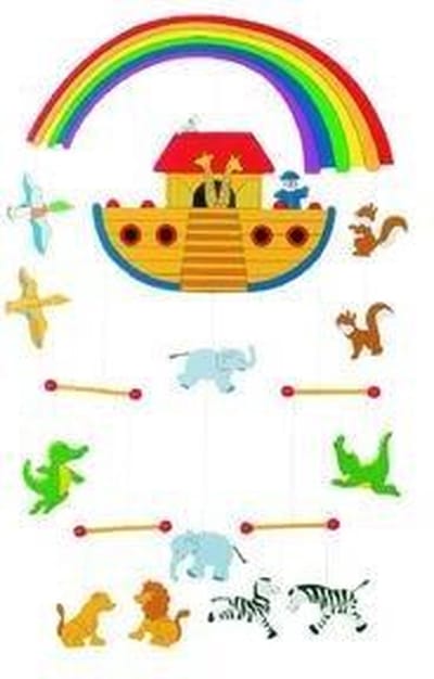 GOKI Mobiel - Ark Van Noah - 55X36Cm - Hout