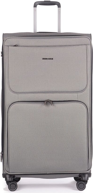STRATIC Bendigo Light - zachte koffer - extra groot - 84x47x27 cm - 3,3 kg - 120 L - Silver
