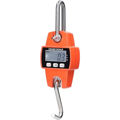 Mini LCD Numérique 30-300kg Portable Industriel Électronique Robuste Crochet de Pesage Grue Balance Suspendue orange