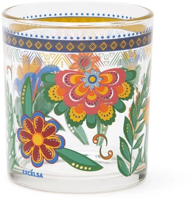 Excelsa Set van 6 Excelsa Gipsy Soul waterGlazen – Veelkleurig – 25 cl – Boho Chic Stijl