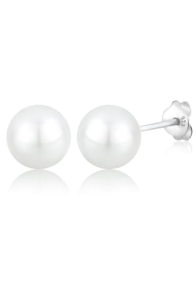 Elli - Oorbellen - Dames Elegant met Schelp Kern Kralen 925 Sterling Zilver - Dames