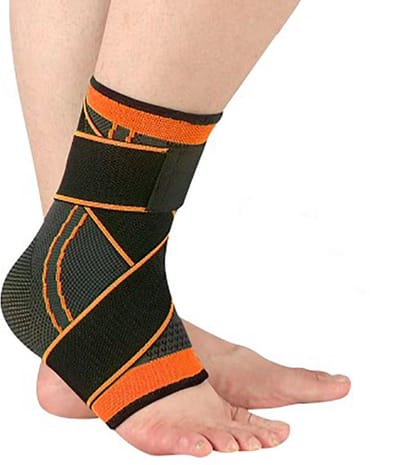 Actie4you® - Enkelbrace voor Ondersteuning en Herstel bij Lichte Blessures - Voet compressiesok - Enkel compressie - Enkelbandage - Maat One size – Oranje