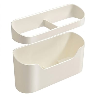 Beige paraplu houder wandmontage paraplubak set van 2 muur organizer voor paraplu opslag hal entree badkamer en kantoor