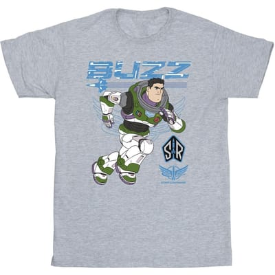 Disney Jongens Lightyear Buzz Run To Action T-Shirt (Sportgrijs)