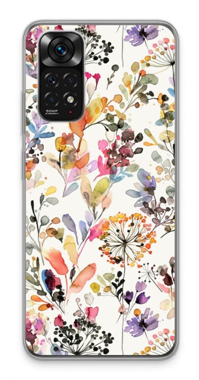 Case Company® - Hoesje geschikt voor Xiaomi Redmi Note 11 hoesje - Wilde grassen - Soft Cover Telefoonhoesje - Bescherming aan alle Kanten en Schermrand