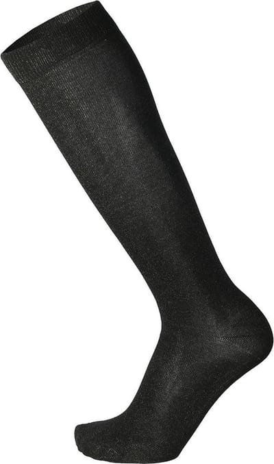 Skafit Casual zilver kniekousen maat XL (44-46) - zwart - antibacterieel – vocht regulerend – temperatuur regulerend – koude voeten - voetschimmel - naadloos