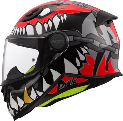 LS2 FF812 Kid Punk Grijs Rood Kinder Integraalhelm - Helm