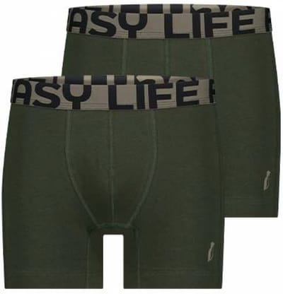 Alca Fashion - Heren Boxershort - Donkergroen 3XL – Grote Maten Mannen - Katoen - 2-pack
