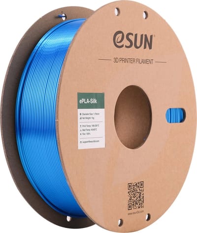 eSun ePLA-Silk Cyaan zijdeglans / Cyan 1 kg - 1.75mm - 3D printer filament