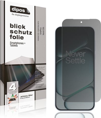 dipos – Matte Privacy Screenprotector geschikt voor OnePlus Nord CE6 | Anti-Spy Beschermfolie