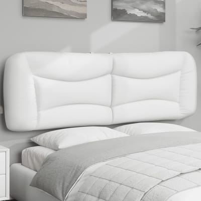 vidaXL - Hoofdbordkussen - "Hvar" - 160 - cm - kunstleer - wit