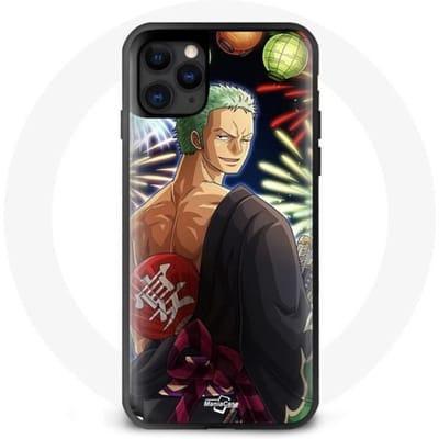 Coque pour Iphone 11 - Maniacase - One Piece Joyeux Noël Zoro - Souple - Synthétique - Anime
