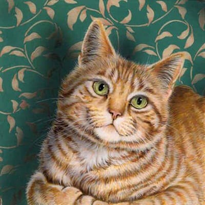 Peinture diamant chat à faire soi-même, broderie complète 5D, perles rondes, strass, point de croix 30x30CM brown