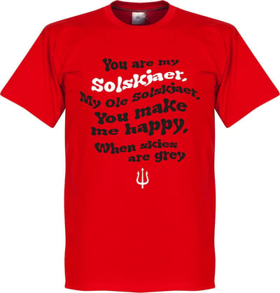 Ole Solskjaer Song T-Shirt - Rood - L