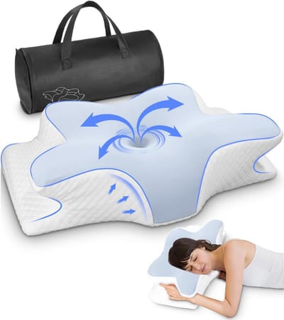 ZRSS® Anti Snurk Kussen - Apneu Kussen - Hoofdkussen Nekklachten - Ergonomisch - Voor Rug- en Zijslaper
