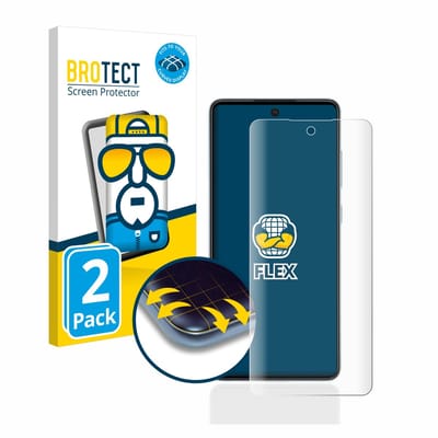 BROTECT - Screenprotector voor Samsung Galaxy A52 5G - Folie Beschermfolie transparant volledig dekking - 2 Stuks