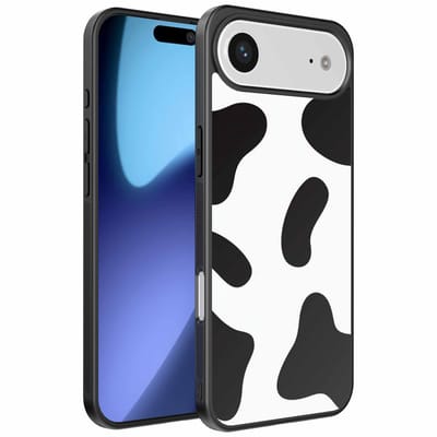 Geschikt voor iPhone Air Telefoonhoesje met Koeienvlekken Opdruk - TPU Backcover Case With Cow Patches Design - Smartphonica geschikt voor iPhone 17 Air