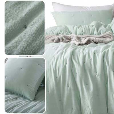 Decoratieve kussensloop Dotta 45x45 cm, groen, met rits