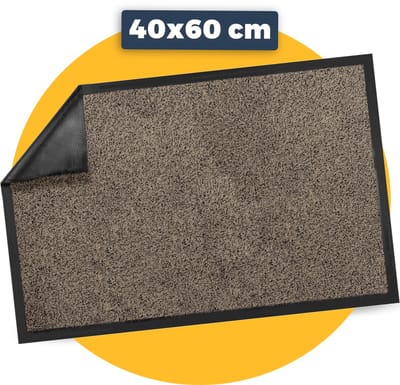 Pasper Deurmat binnen droogloopmat - 40 x 60 cm - Beige - 100% gerecyclede materialen - Gemaakt in België - Wasbaar - Deurmatten