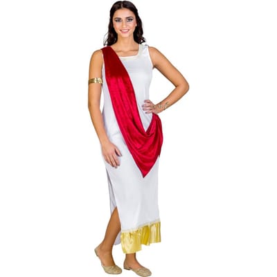 dressforfun - vrouwenkostuum Olympische godin Aphrodite L - verkleedkleding kostuum halloween verkleden feestkleding carnavalskleding carnaval feestkledij partykleding - 300320