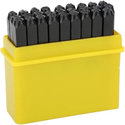 Metaal Stempelset - Pons Gereedschap - Metaal Bewerken - Hoog Koolstofstaal - 3mm Karakters - Zilver