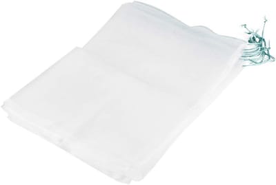 10 Stks Herbruikbare Plant Fruit Tassen - Trekkoord Nylon Mesh Tas - Bloem Tuin Zaden Tas (45 * 30cm) - Milieu vriendelijk, Tuinaccessoires