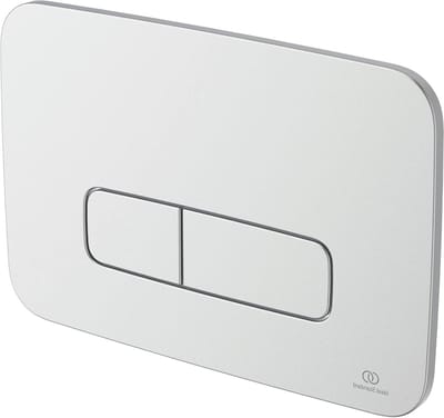 Bedieningsplaat Toilet - Spoelplaat - Toilet Spoelen - Dubbele Spoeling - 24 x 16 cm - Mat Verchroomd