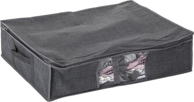 5Five Dekbed/kussen opberghoes - antraciet - vacuumzak - 60 x 45 x 15 cm - Dekbedhoes - Beschermhoes