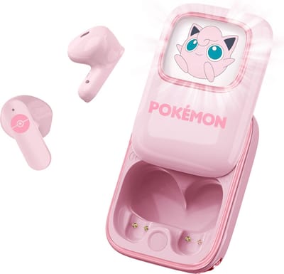 Pokémon JigglyPuff - draadloze oordopjes - schuifdisplay met LED verlichting - met oplaadcase - touch control - lange batterijduur