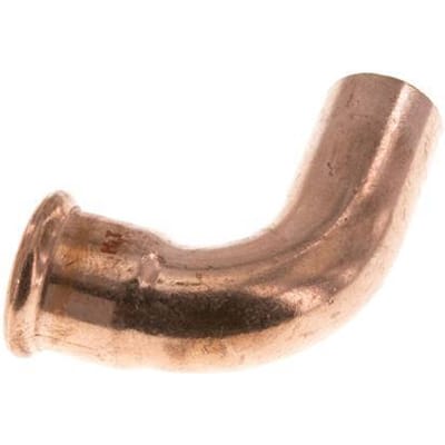90 graden L-Perskoppeling - 28mm Persmof & 28mm Buiseinde - Koperlegering