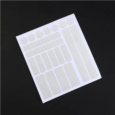 Reflecterende stickers - 21 stuks - WIT